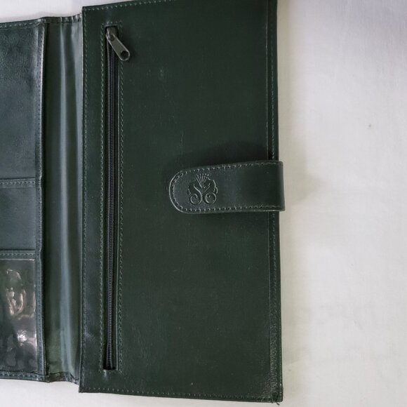 Crystal Cruise Lines Dark Green Faux Leather Passport Travel Wallet / Organizer - Picture 6 of 9